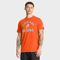 T-shirt Nike orange pour homme, motif tri-mélange des Cleveland Browns, avec chronologie favorable