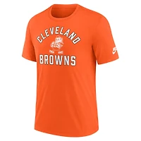 Men's Nike Orange Cleveland Browns Favorable Timeline Tri-Blend T-Shirt