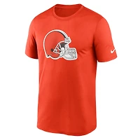 T-shirt de performance pour casque avec logo Legend des Cleveland Browns Nike orange homme