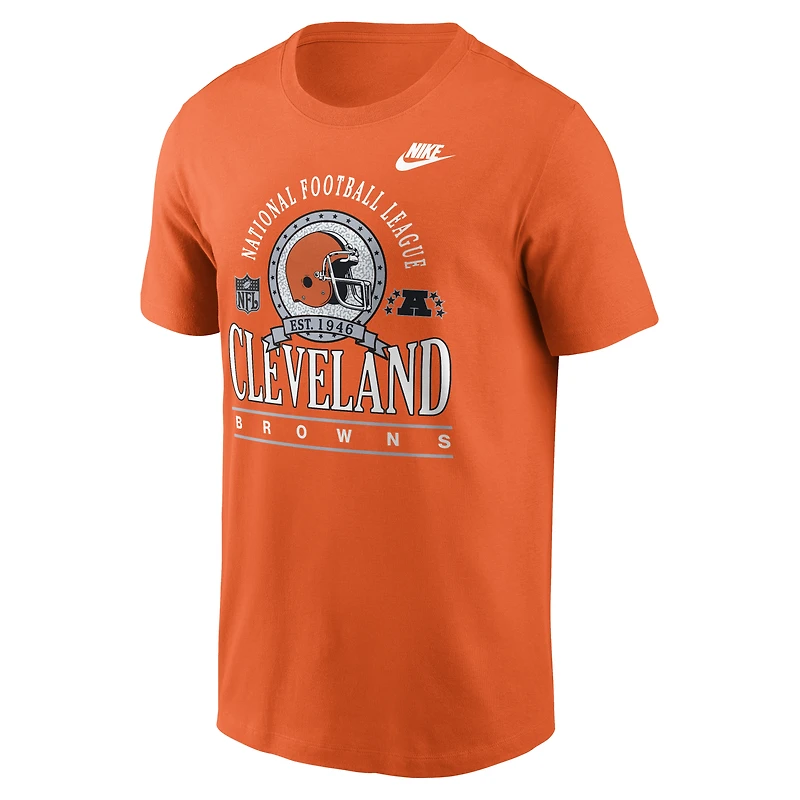 Men's Nike Orange Cleveland Browns Rewind Essential T-Shirt