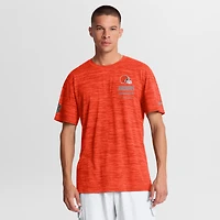 Men's Nike Orange Cleveland Browns Sideline Double Covered Dri-FIT Velocity T-Shirt