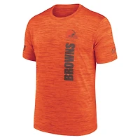 T-shirt Nike orange Cleveland Browns Sideline Velocity Dri-FIT pour homme