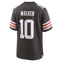 Men's Nike Phillip Walker  Brown Cleveland Browns Team Game Jersey