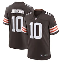 Men's Nike Quinshon Judkins Brown Cleveland Browns 2025 NFL Draft Game Jersey
