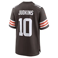 Men's Nike Quinshon Judkins Brown Cleveland Browns 2025 NFL Draft Game Jersey