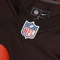 Maillot de match Nike Quinshon Judkins Brown pour homme des Cleveland Browns Alpha Dawg