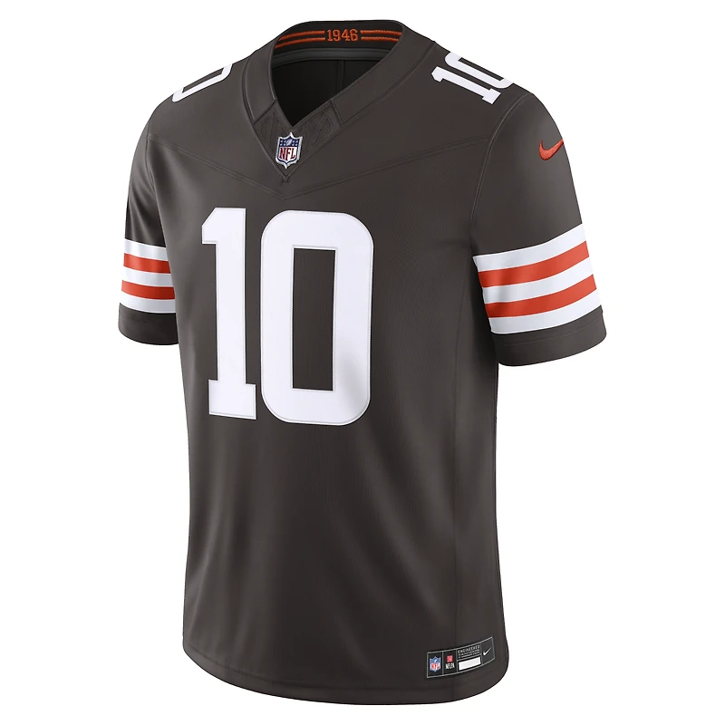Men's Nike Quinshon Judkins Brown Cleveland Browns Vapor F.U.S.E. Stitched Limited Jersey