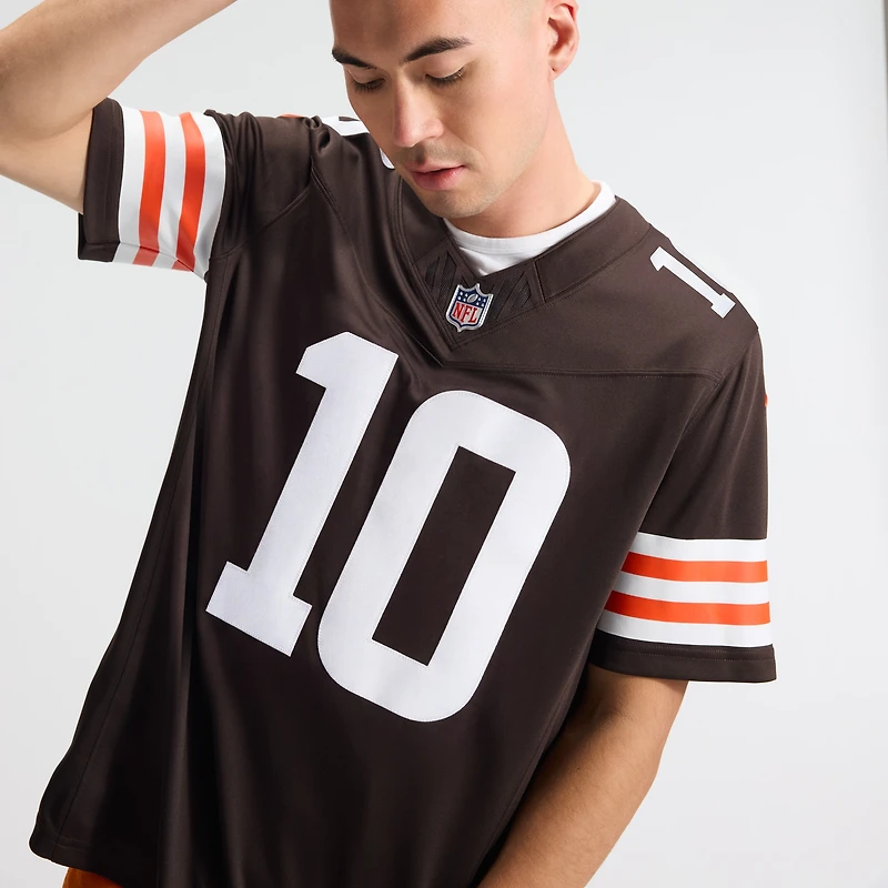 Men's Nike Quinshon Judkins Brown Cleveland Browns Vapor F.U.S.E. Stitched Limited Jersey