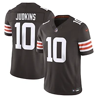 Maillot Nike Quinshon Judkins marron Cleveland Browns Vapor F.U.S.E. édition limitée cousue pour homme