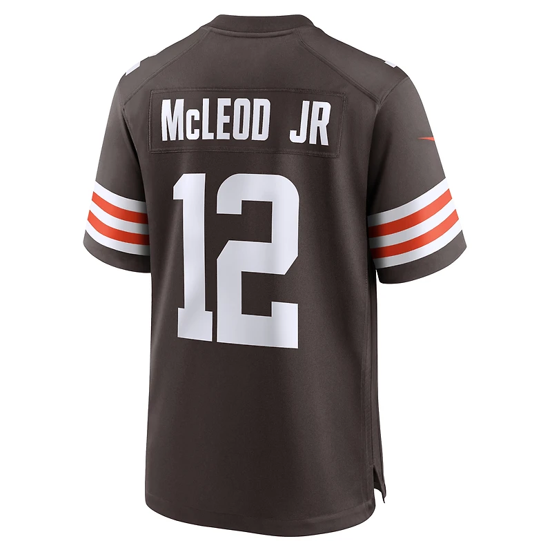 Maillot de match d'équipe Nike Rodney McLeod Jr Brown Cleveland Browns pour homme