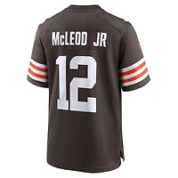 Maillot de match d'équipe Nike Rodney McLeod Jr Brown Cleveland Browns pour homme