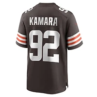 Maillot de match l'équipe Nike Sam Kamara pour hommes, marron, Cleveland Browns