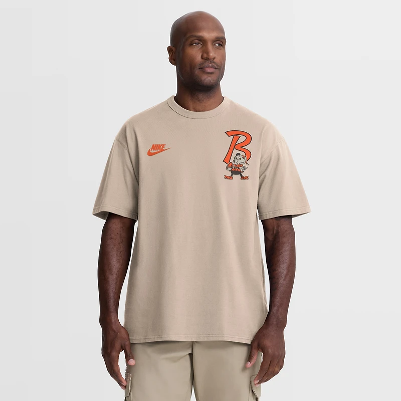 T-shirt Nike Sand Cleveland Browns Rewind Max90 pour homme