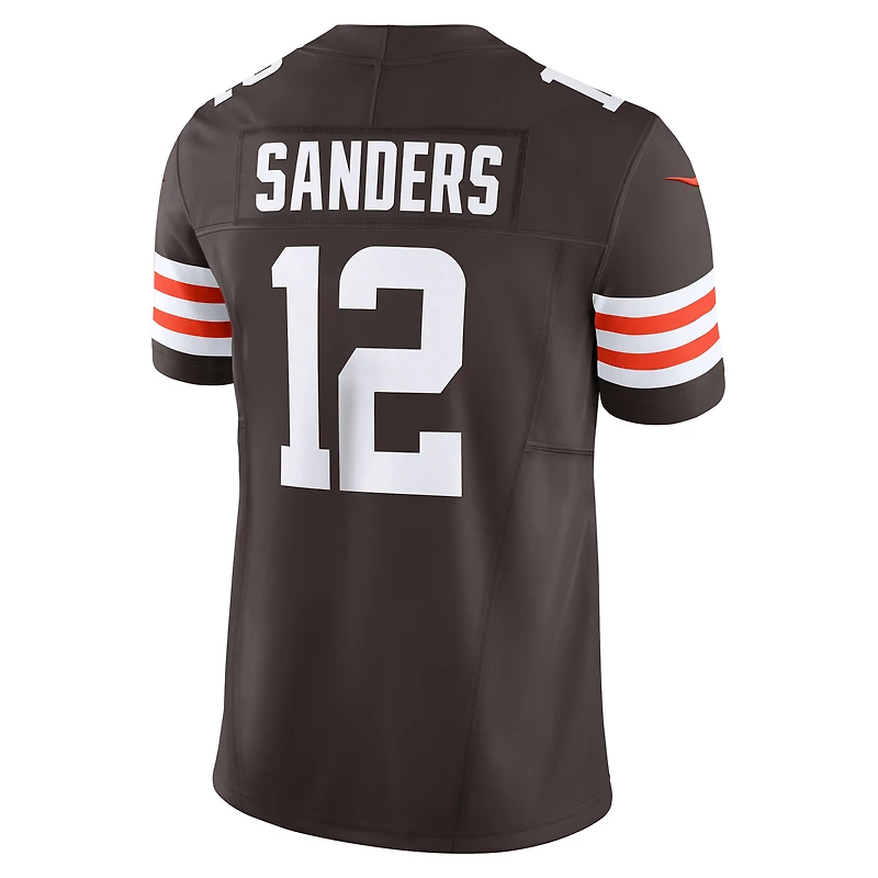 Maillot Nike Shedeur Sanders marron pour homme, édition limitée, des Cleveland Browns, Vapor F.U.S.E.