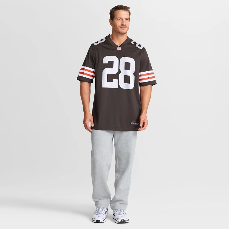 Men's Nike Tre Avery Brown Cleveland Browns Team Game Jersey