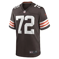 Maillot de match Nike Ty Nsekhe pour hommes, marron, Cleveland Browns