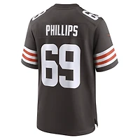 Men's Nike Tyre Phillips  Brown Cleveland Browns Team Game Jersey