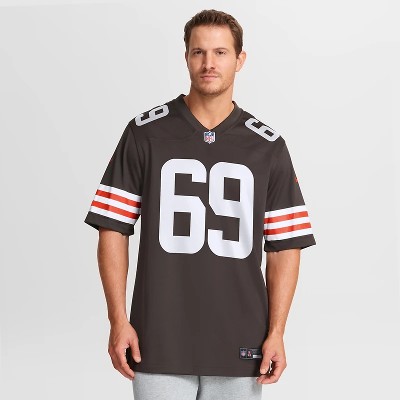 Men's Nike Tyre Phillips Brown Cleveland Browns Team Game Jersey