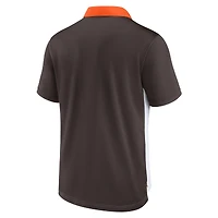 Polo piqué Nike Rewind pour homme, blanc/marron, Cleveland Browns