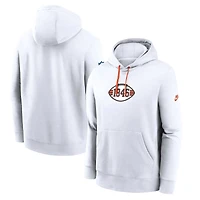 Sweat à capuche Nike pour hommes, Cleveland Browns 2023 Sideline Club Alternate Tri-Blend, blanc