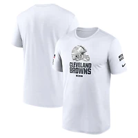 T-shirt Nike Cleveland Browns 2024 Salute To Service Legend Performance pour homme blanc