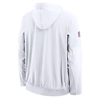 Veste anorak à demi-zip et capuche Nike blanche Cleveland Browns pour homme