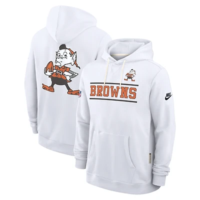 Men's Nike White Cleveland Browns Alt Sideline Standard Issue Dri-FIT Hoodie