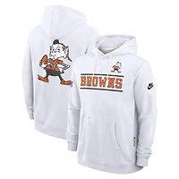 Men's Nike White Cleveland Browns Alt Sideline Standard Issue Dri-FIT Hoodie