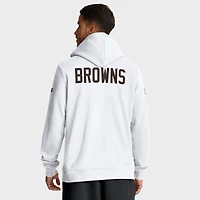 Men's Nike White Cleveland Browns Sideline Standard Issue Alt 2 Dri-FIT Hoodie