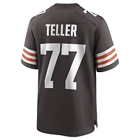 Maillot de match Nike Wyatt Teller marron Cleveland Browns pour homme