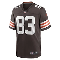 Maillot Nike Zaire Mitchell-Paden pour homme, marron, Cleveland Browns, Team Game