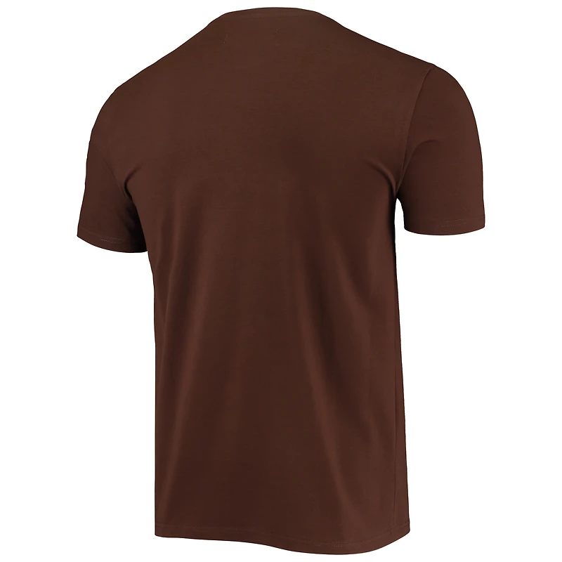 Men's Pro Standard Brown Cleveland Browns Team Classic Bristle Slim-Fit T-Shirt