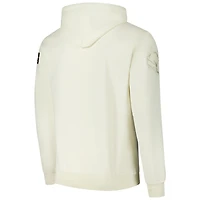 Men's Pro Standard Cream Cleveland Browns Triple Tonal Pullover Hoodie