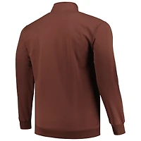 Veste en polaire à quart de zip pour hommes Profile marron Cleveland Browns Big & Tall