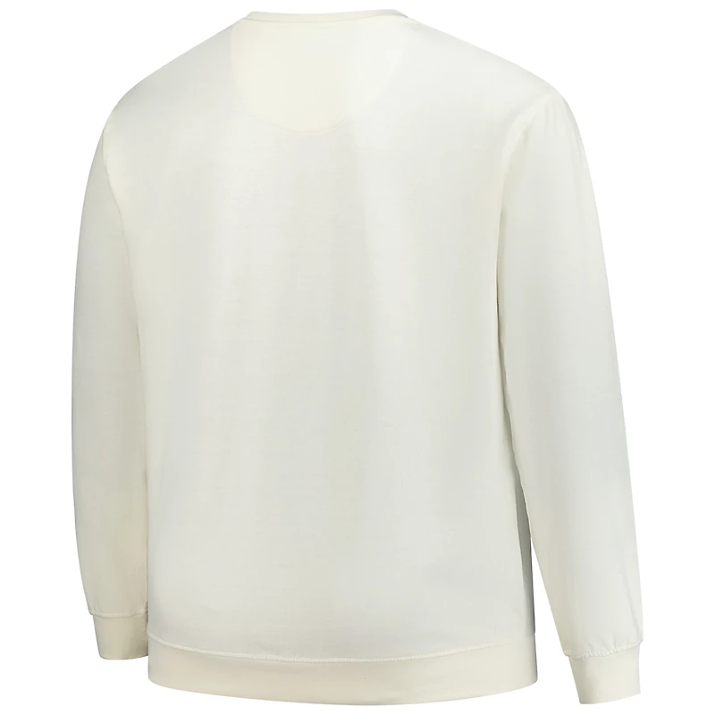 Sweat-shirt polaire pour homme, couleur crème, coupe grande taille, Cleveland Browns