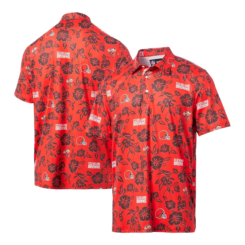 Polo de performance Reyn Spooner orange Cleveland Browns pour homme