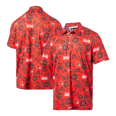 Polo de performance Reyn Spooner orange Cleveland Browns pour homme