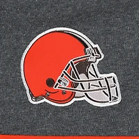 Men's Starter Brown/Heather Charcoal Cleveland Browns Extreme Pullover Hoodie