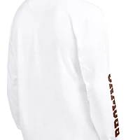 Pack de t-shirts à manches courtes et longues Cleveland Browns marron blanc pour homme