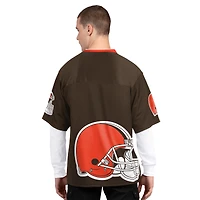 Men's Starter Brown/White Cleveland Browns Short Sleeve & Long T-Shirt Combo Pack