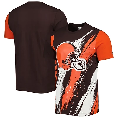 T-shirt Starter Brown Cleveland Browns Extreme Defender pour homme