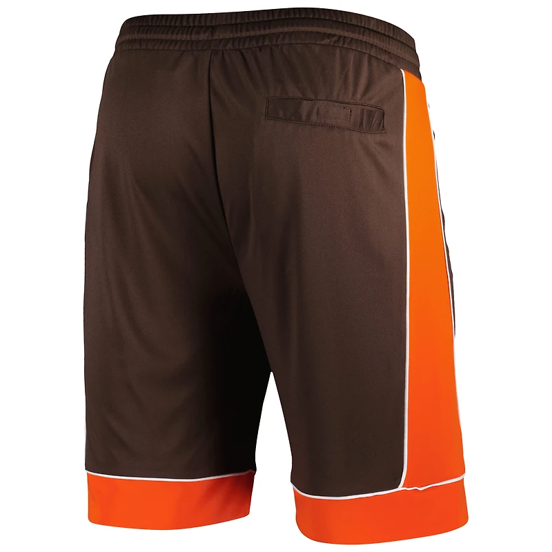 Men's Starter Brown Cleveland Browns Throwback Fan Favorite Shorts