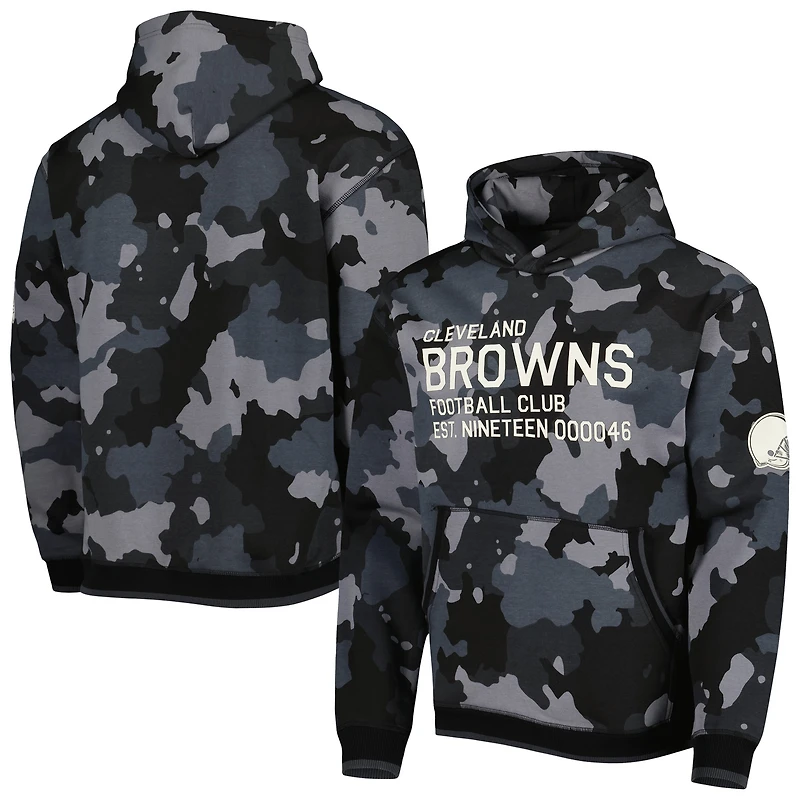 Sweat à capuche camouflage The Wild Collective Cleveland Browns pour homme