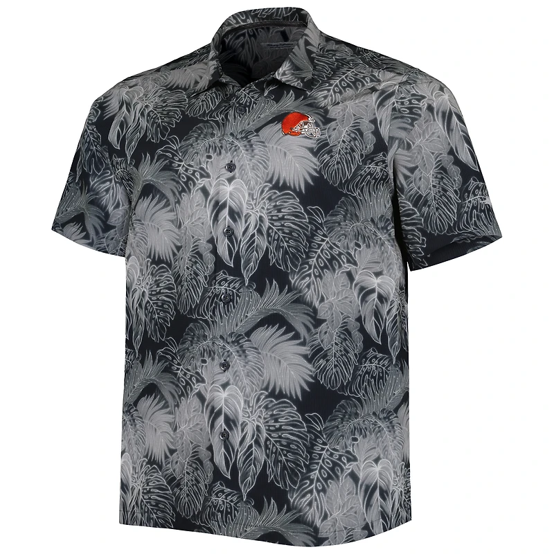 Chemise boutonnée Tommy Bahama pour homme Cleveland Browns Big & Tall Coast Luminescent Fronds Camp IslandZone