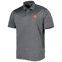 Men's Tommy Bahama Charcoal Cleveland Browns Delray Frond IslandZone Polo