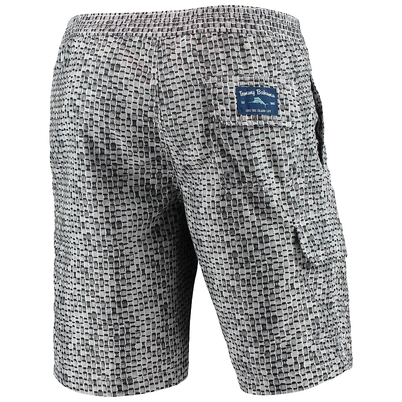 Short de bain Tommy Bahama Grey Cleveland Browns Baja Geo Wave pour homme
