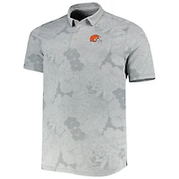 Polo Big & Tall Miramar Blooms des Cleveland Browns Tommy Bahama gris pour homme