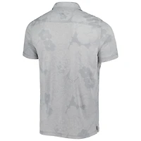 Men's Tommy Bahama Gray Cleveland Browns Miramar Blooms Polo