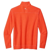 Pull Tommy Bahama orange Sport Tobago à demi-zip pour homme des Cleveland Browns