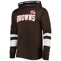 T-shirt à capuche Tommy Hilfiger Alex des Cleveland Browns pour homme, marron/blanc